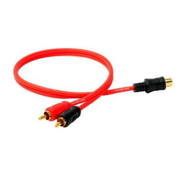 Imagem de Kit Cabo RCA Y 30cm 2 Cabos para Áudio/Vídeo - NAKAMICHI
