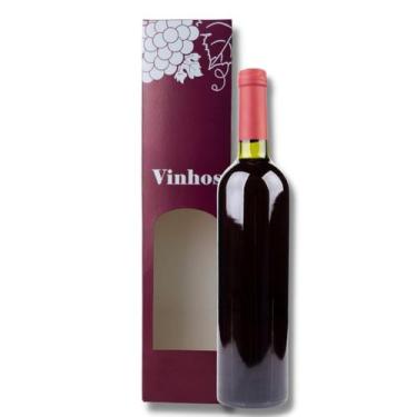 Imagem de Embalagem Caixa Para Garrafa de Vinho Em Off-Set (8x8x33,5cm.) C/ 50 U