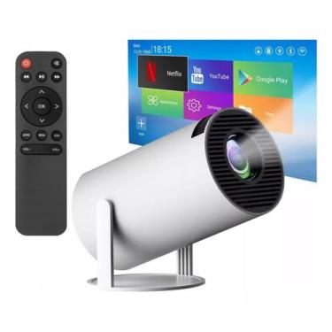 Imagem de Projetor de Imagem Smart HD 4K Smart HY300 HDMI Wifi Bluetooth Android