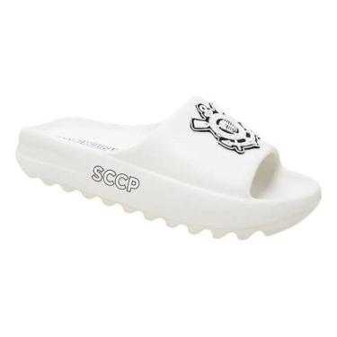 Imagem de Chinelo Corinthians Nuvem Branco -, Branco, 43.44 BR