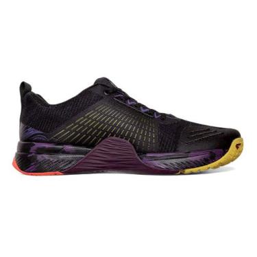 Imagem de Tenis Lynd Fractal Feminino, 34, Preto vinho coral, Amarelo