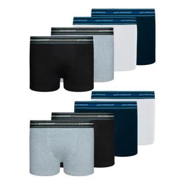 Imagem de Kit 8 Cuecas Boxer Infantil Lupo Box Criança Algodão Menino - G, Sorti