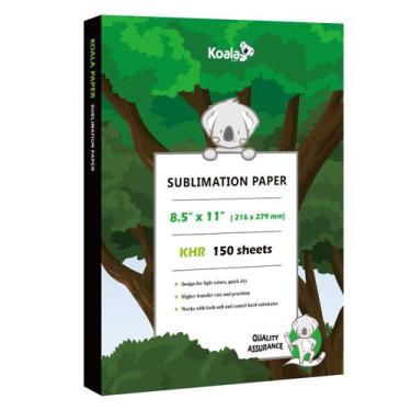 Imagem de Papel Sublimático KOALA PAPER 150 folhas 216x279 mm 105 g/m²