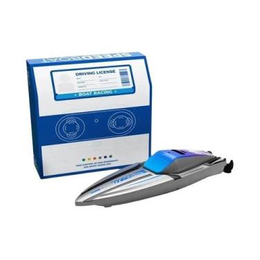 Imagem de Barcos RC Para Crianças 24G 4WD Mini Lancha De Controle Remoto Com Luz
