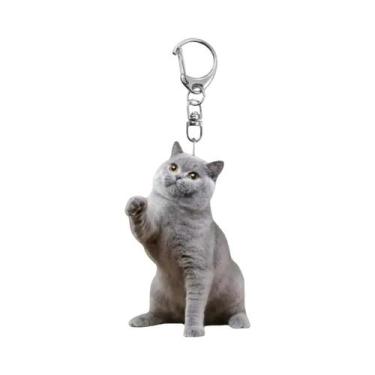 Imagem de Chaveiros De Gato Adoráveis Para Crianças, Gato Britânico Shorthair, P