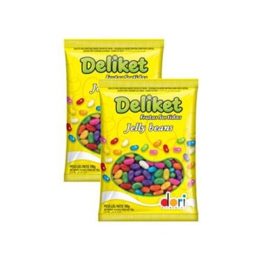Imagem de Bala Goma Jujuba Frutas Deliket Dori 700g - 2 Pacotes
