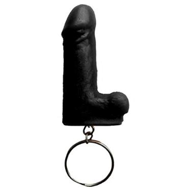 Imagem de Prazer&Cia BR Prótese Pênis Chaveiro Mini Pênis Black 4 5 X 1 2 Cm Aproximado Chmpbl Black