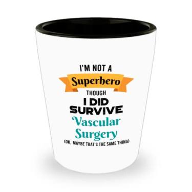 Imagem de Vidro de tiro de sobrevivência de cirurgia vascular - Presentes de sobrevivência de cirurgia vascular - Vidro de tiro de cerâmica engraçado