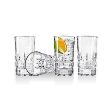 Imagem de Godinger - Crosby Square Highball Beverage Glass Cup - for Water, Wine, Beer, Cocktails and Mixed Drinks Set of 4