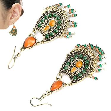 Imagem de Woman Earrings, Dangle Earrings Bohemian Dangle Drop Earrings Brincos leves para banquetes para festas de aniversário para casamentos na praia