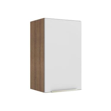 Imagem de Armário Aéreo Madesa Lux 40 cm 1 Porta - Rustic/Branco Veludo