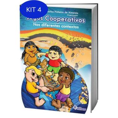 Imagem de Kit 4 Livro Jogos Cooperativos Nos Diferentes Contextos