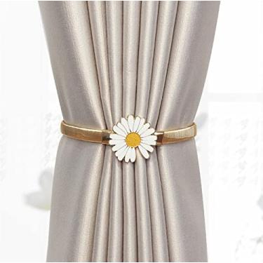 Imagem de 1 pacote de cortina elástico gancho gancho fivela clipe bonito moda poliéster acessórios decorativos para casa, chocolate, preço de 1 peça