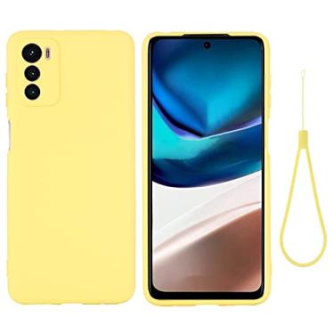Imagem de YUNCHAO Caixa de telefone Para Motorola Moto G42 Pure Color Liquid Silicone à prova de choque capa para celular