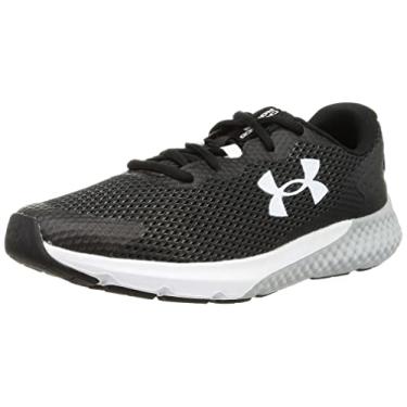 Imagem de Under Armour Tênis de corrida masculino Charged Rogue 3 4e, (002) Preto/Cinza modificado/Branco, 7.5 X-Wide