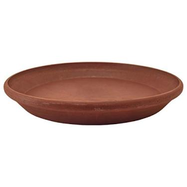 Imagem de PSW Pot Collection AP35TC Bandeja coletora de pires de plantas, bandeja de água durável para vasos e plantadores de plantas de flores internas e externas, 35,5 cm, cor terracota