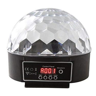 Imagem de GLOBO DMX Luz pra festa MAGIC BALL Bola Maluca 6 Cores Painel Digital BIVOLT Automática