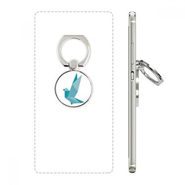 Imagem de Suporte de anel de telefone com estampa de pombo de granada abstrata origami suporte ajustável