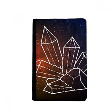 Imagem de Carteira marrom Star Crystal Universe Sky Fantasy Passport Holder Notecase Burse carteira carteira carteira carteira porta-cartões