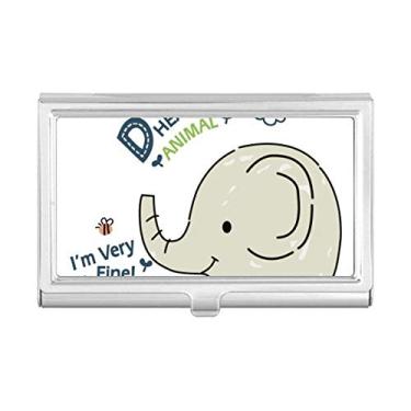 Imagem de Dream Cloud — Porta-cartões de visita com elefante cinza animal