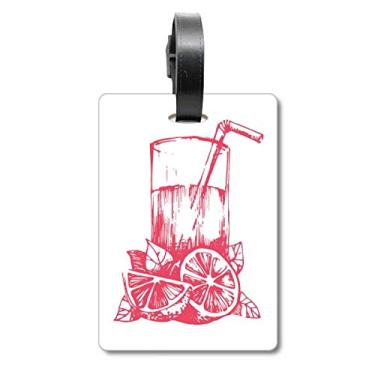 Imagem de Juice, Limão, Aquarela, Ilustração, Ilustração, Bagagem, Cartão de Bagagem, Etiqueta Scutcheon