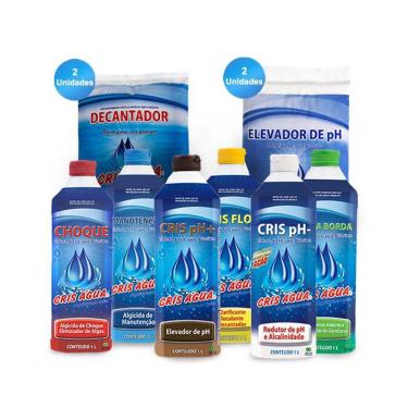 Imagem de Kit 1Lt 2 Barrilha Elevador De Ph 2 Sulfato De Alumínio