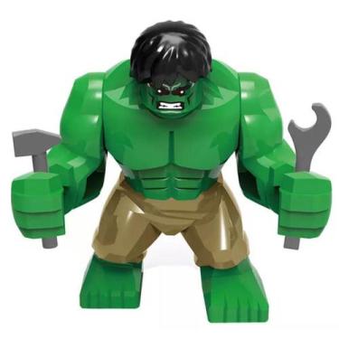 Imagem de Boneco Big Blocos De Montar Big Hulk Clássico - Mega Block Toys