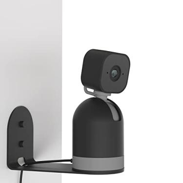 Imagem de Zwolf Suporte de parede de metal para câmera Blink Mini Pan Tilt, permite a melhor amplitude de movimento da câmera sem ter que montar no teto (preto/pacote com 1)