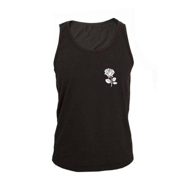 Imagem de Regata Masculina Algodão Flor Estampada Verão Moderna