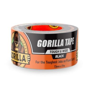 Imagem de Fita de Gorila, fita adesiva preta, resistente e larga, 7 x 76 m, preta, 1 Pack, Black