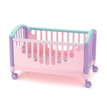 Imagem de Bercinho De Boneca Meu Soninho Na Cor Rosa e Roxo