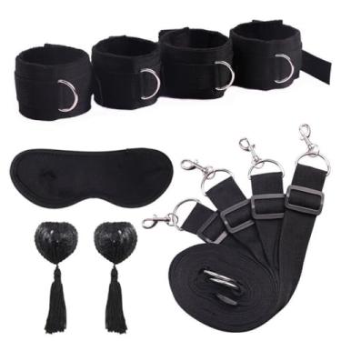 Imagem de Brinquedos Sexuais Kits para Casais Com 5 Peças Jogos Eróticos (Preto)