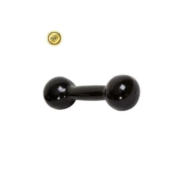 Imagem de Halter Emborrachado 1Kg Musculação-Exercícios-Fitness-Academia-Unissex