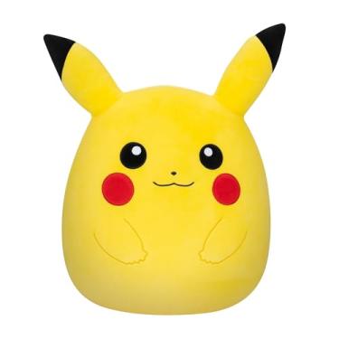 Imagem de Squishmallows Pokémon Pikachu de pelúcia de 35,5 cm, amarelo