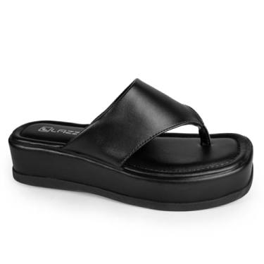 Imagem de Chinelo Dedo Feminino Flatform Sandália Papete Confortável (Preto, BR, Adulto, Numérico, 34)