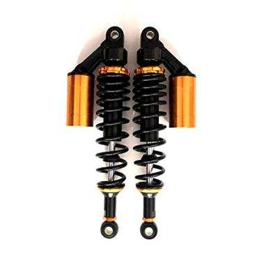 Imagem de Soosee Um par de amortecedores de ar universais de motocicleta de 320 mm ATV Go Kart Quad Dirt Sport Bikes (laranja)