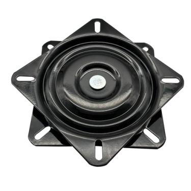 Imagem de Li-TianFeng Substituição de placa giratória para banco de bar resistente de 16,25 cm, toca-discos de banco de bar, mecanismo giratório quadrado para cadeira reclinável ou móveis - Assento giratório de