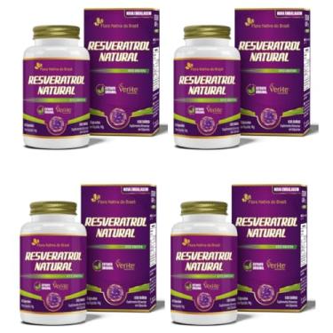 Imagem de 4x Resveratrol + Vitamina E +VITIS Vinifera (VERI-TE) 30 Vegan Caps Flora Nativa