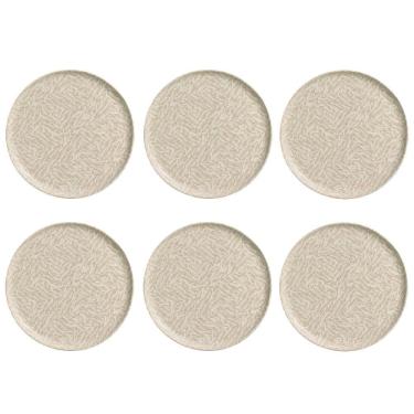 Imagem de Conjunto de Pratos Rasos 06 Peças Bio Luar Porto Brasil