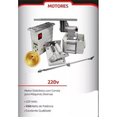 Imagem de Servo Motor Eletrônico Reta Overlock Galoneira - Lanmax, Bege, 110V