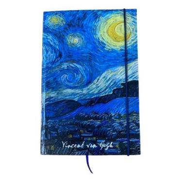 Imagem de Caderno Sketchbook Grande - Capa Noite Estrelada - Van Gogh - 21x14cm 