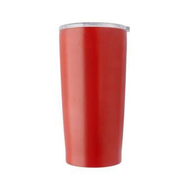 Imagem de Copo Térmico Aço Inoxidável Com Tampa Liso Weeze 600mL - MOMENT, Verme