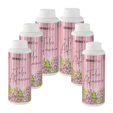 Imagem de Kit 6 Talcos Corporal Perfumado Alfazema 100g Safira Care - SAFIRA COS