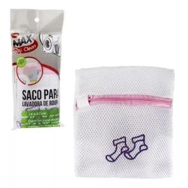 Imagem de Saco Para Lavadoura De Roupa Especial Para Meias 20,5 X 17cm - Clink