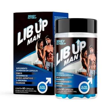 Imagem de Lib UP Man 60 cápsulas alto teor de Zinco, Niacina contém Ácido Aspárt