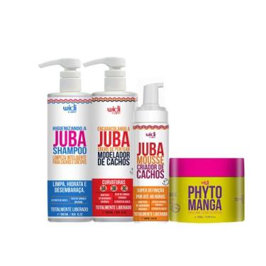 Imagem de Kit Encaracolando Juba Shampoo, Mousse, Máscara Phyto Manga - Widi Car