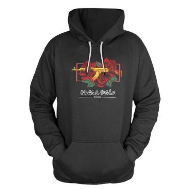 Imagem de Moletom Masculino Fechado Capuz Pega a Visao AK Rosa - MP Moda Masculi