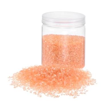 Imagem de HARFINGTON Chips de vidro triturado de 370 g 1-3 mm galvanoplastia irregular, granulado quebrado, vidro grosso para artesanato, decoração de arte em resina, enchimento de vaso, âmbar claro