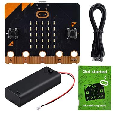 Imagem de GeeekPi Placa Bbc Micro:Bit V2.2 Com Cabo Micro Usb E Suporte De Bateria Para Codificação E Programação (Não Inclui Baterias)