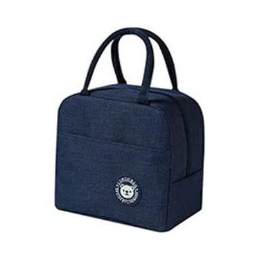 Imagem de Bolsa Térmica Portátil com Isolamento Térmico Marmita Viagem - FG, Azu